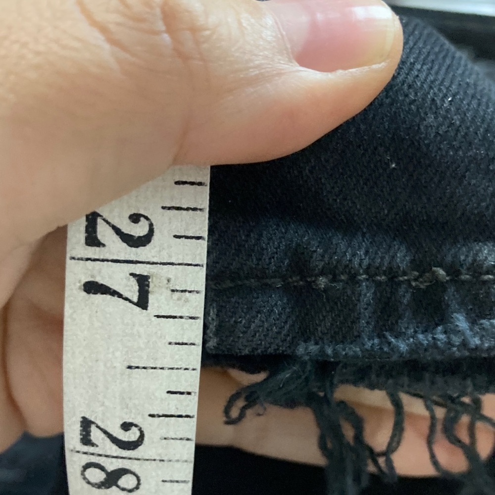 Fidelity Denim women’s twiggy ultra high tapered crop Black Jeans 26 - Picture 7 of 10